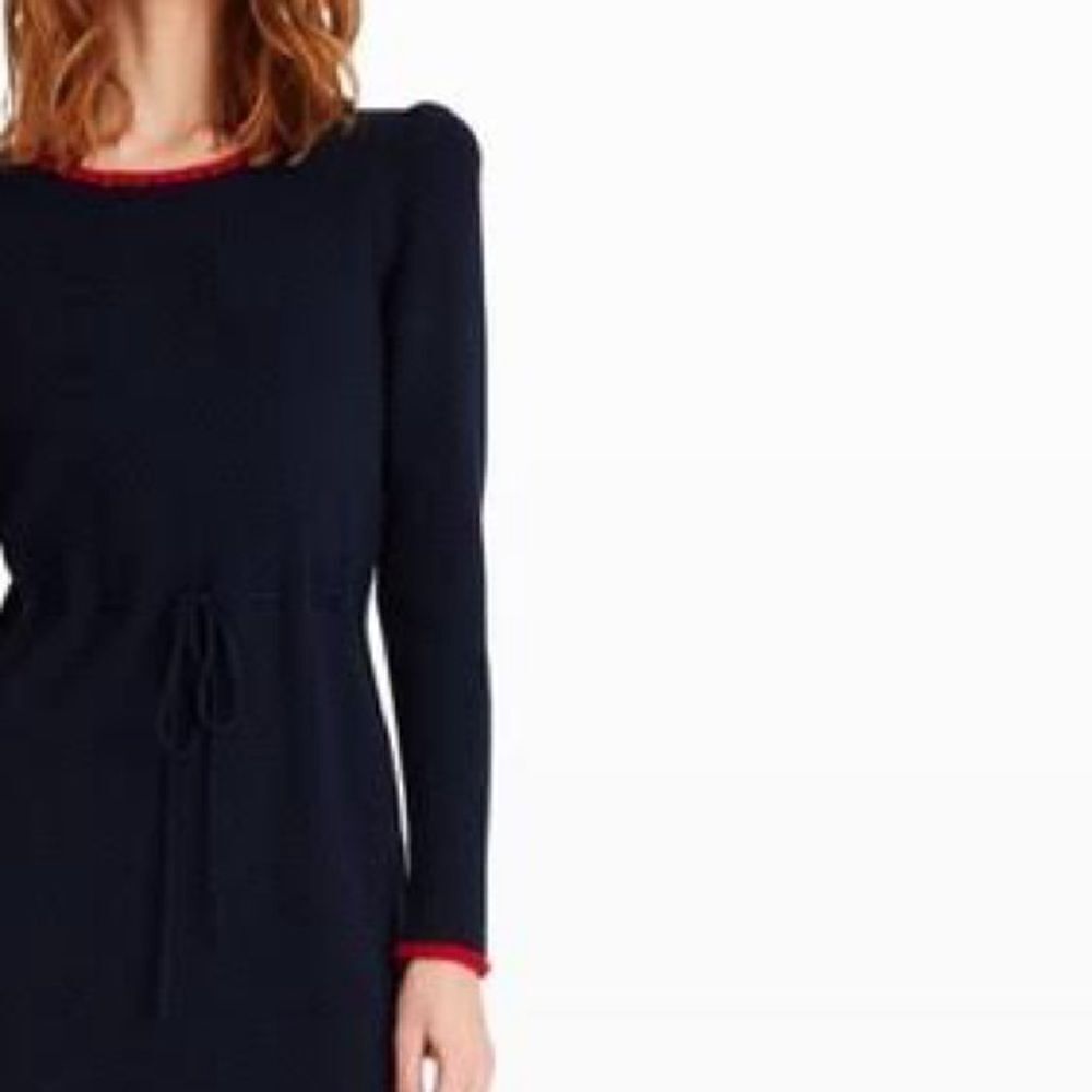 NWT Club Monaco Cloviee Sweater Dress Navy Blue Size Medium - Picture 3 of 3